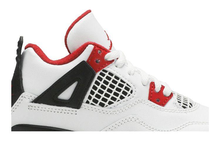 Kids' Sneakers Nike Jordan 4 Retro Fire Red (2020) (PS) White/Black-Tech Grey-Fire Red