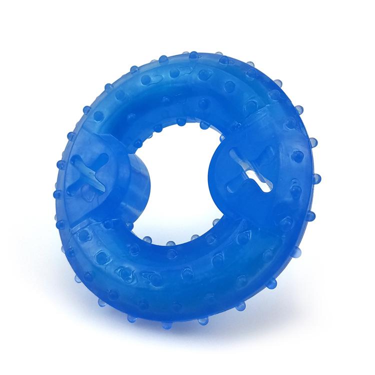 Hot-selling Factory Eco-Friendly Small Summer Durable Washable Dog Chew Toys Cooling Reusable Outdoor Pet Toys синий