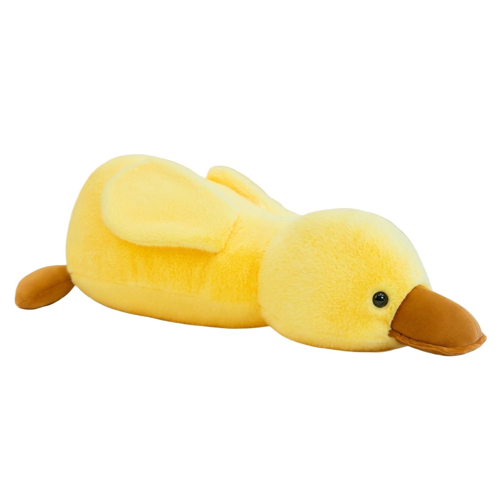 

Plush Duck Pillow Soft Stuffed Animal Toy for Kids Girls Nap Cushion Comfortable Sleeping Companion Birthday Gift One Size жовтий