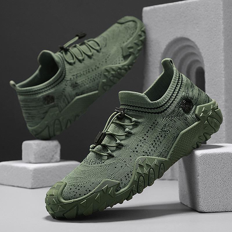 Summer Men's Shoes New Breathable Hollow Mesh Shoes Men's Shoes Non-slip Sports Shoes Casual Dad Shoes