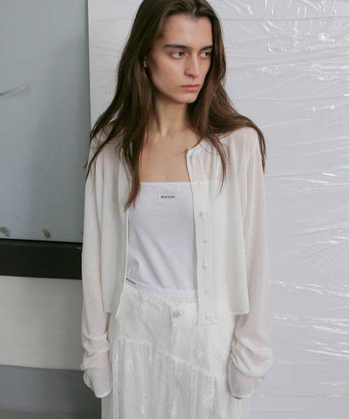 Leuba Light Linen Cardigan - Off White