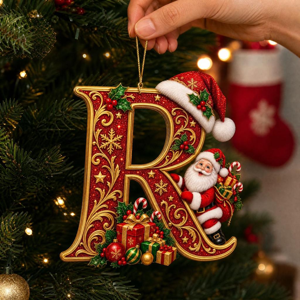 Christmas Acrylic Hanging Ornament for Holiday Tree Decor and Festive Home Display