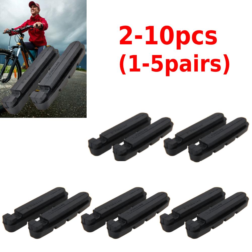 2-10PCS Road Bike Brake Pads Shoes for Alloy Rims Dura Ace Ultegra 105 Cartridge Bike Cycling Brakes Cycling Accessories
