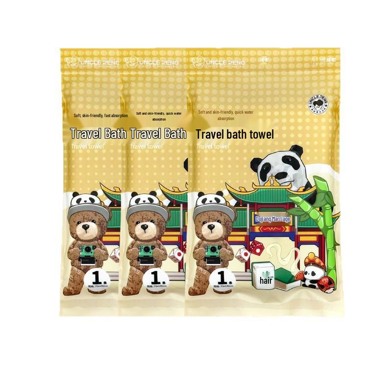 Disposable Compressed Travel Face Towel - Thick, Essential Washcloth for Business Trips & Portable Bath Use