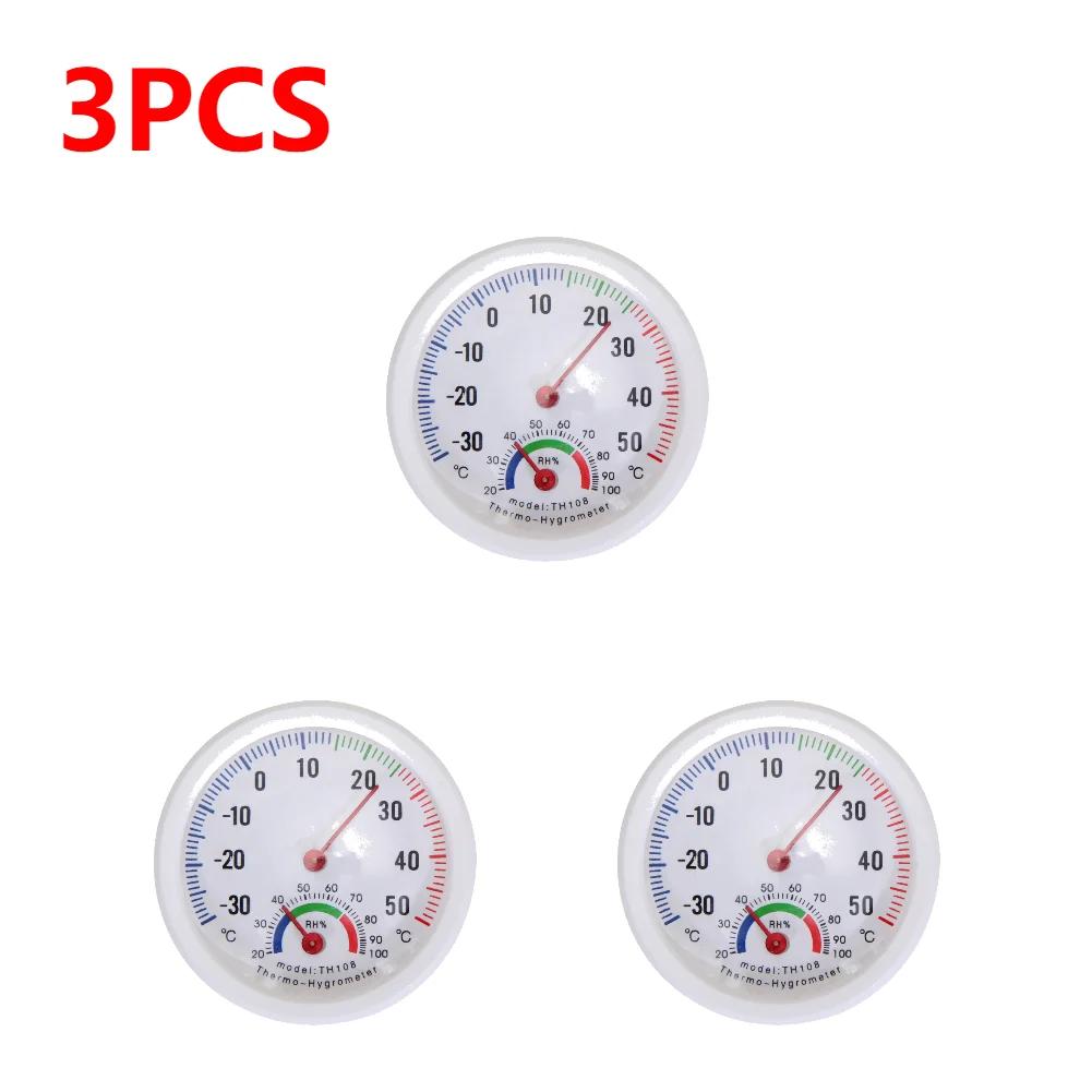 1-10Pcs Th108 Thermometer Hygrometer Bell Shaped Mini Indoor Outdoor Hygrometer Humidity Thermometer Temperature Meters
