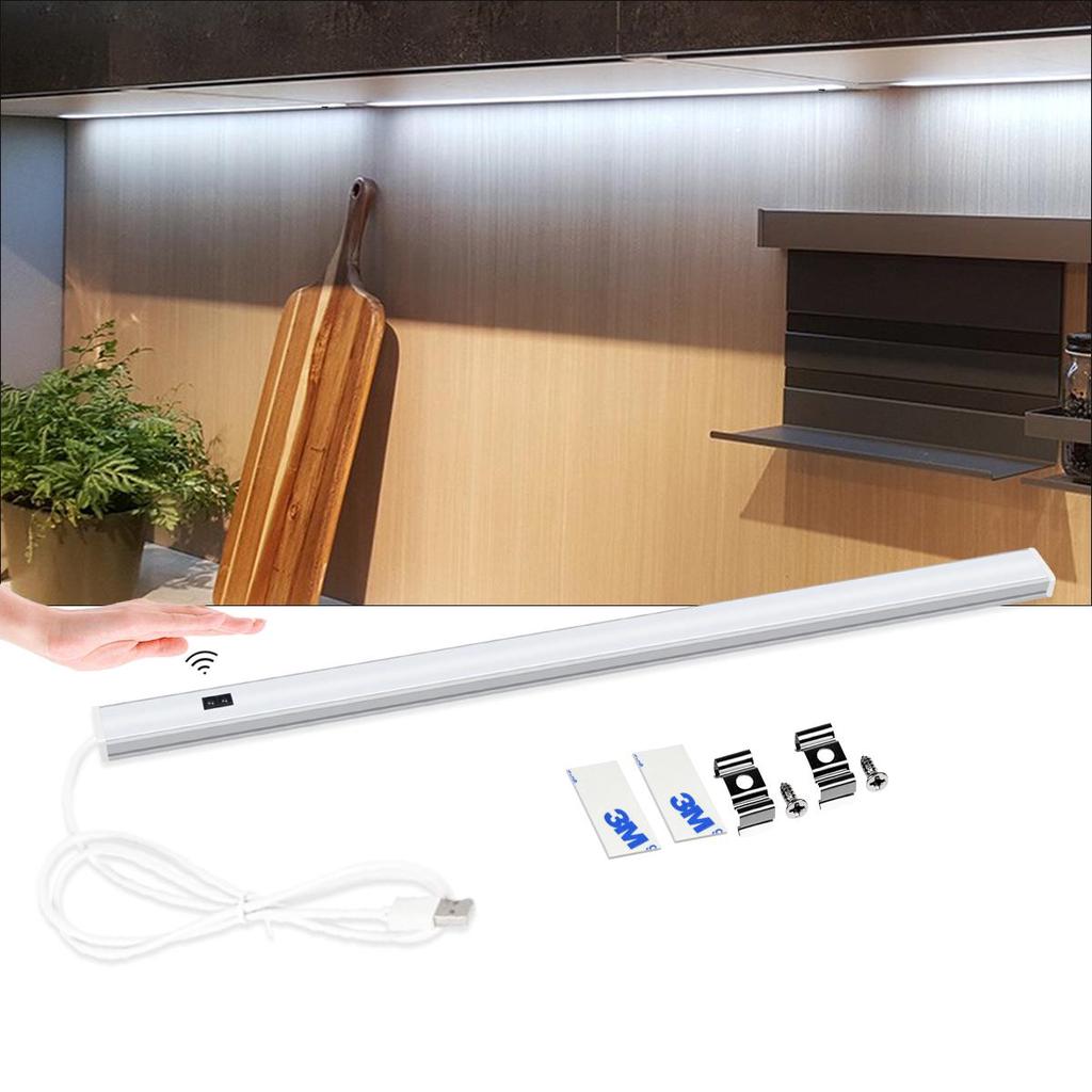 Lumină sub unitate Bucătărie LED Bar Lumină Cabinet Aluminiu Bandă Lumină Puternică Lampă Senzor Mișcare Fără Contact Pentru Dulap Blat