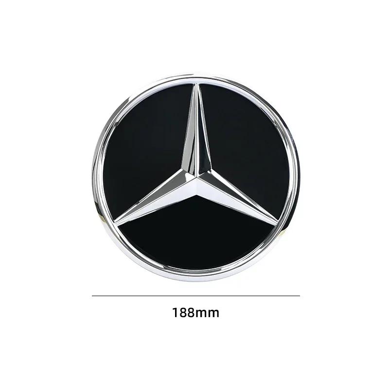 

3D 188mm Front Grille Star Logo Emblem Badge For Mercedes-Benz C Class 2014-2018 GLC Car Emblems