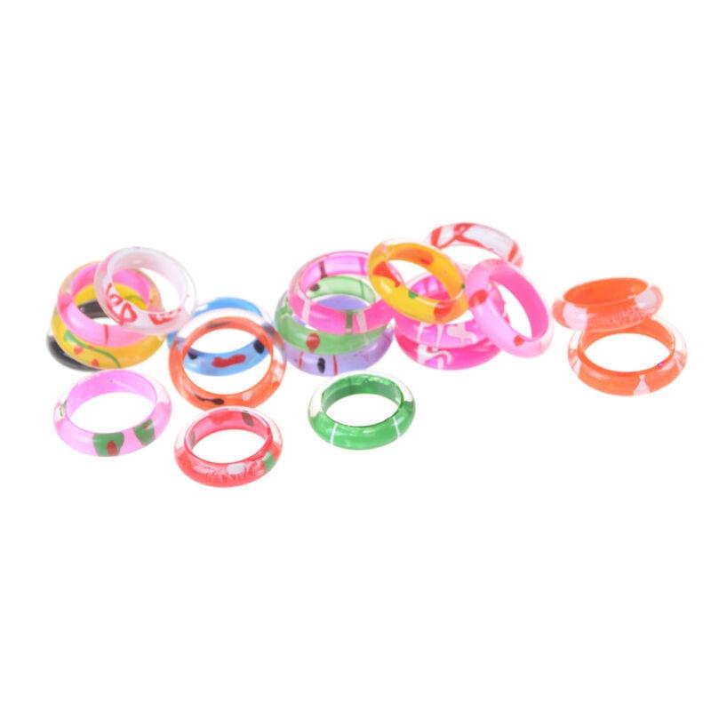 20pcs Accessories Kids Mixed Colours Resin Children Costume Acrylic Gift Fancy