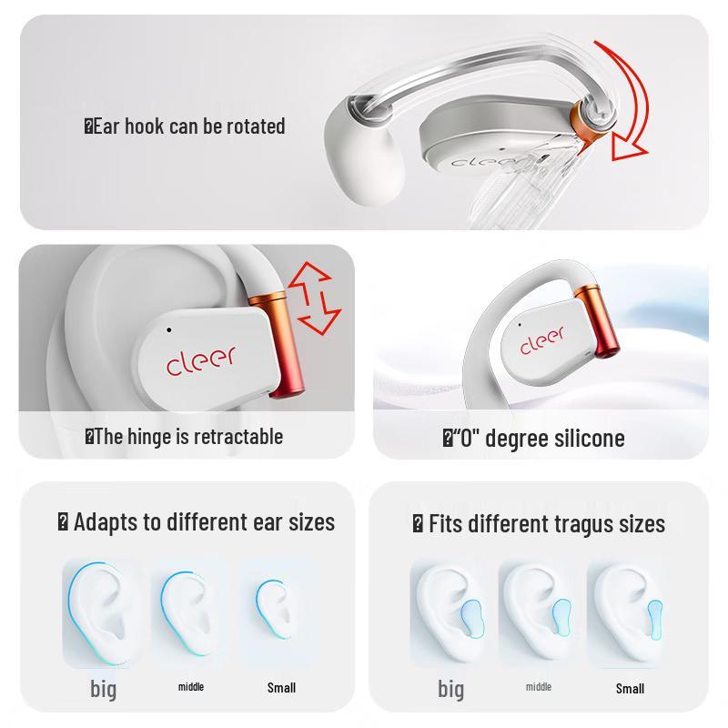 Cleer ARC 3 Open-Ear AI Smart Wireless Bluetooth Headphones