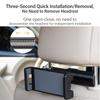 Rotating Car Tablet Holder Multi Angles Adjustment for Enhanced Viewing Comfort in Vehicle Backseat During Long Journeys