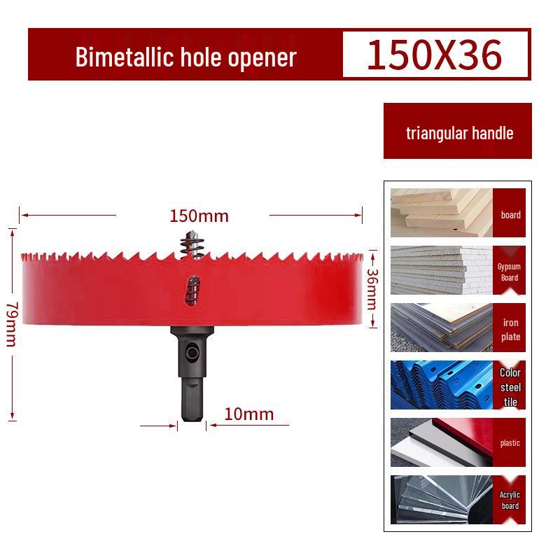 Bimetall-Lochsägebohrer für Holz, Gipskarton, PVC und Eisen