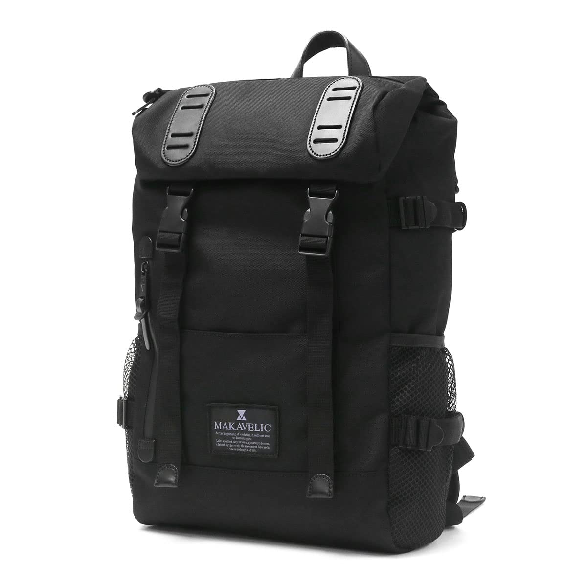 

[Machiavellic] Daypack DOUBLE BELT ZONE MIX DAYPACK BLACKEDITION BLACK (019)