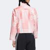 Adidas Striped Printed Short Casual Jacket Women Jackets Pink HF2503