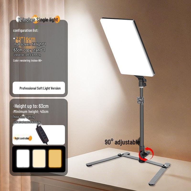 Professional LED Fill Light for Streaming, Broadcasting, Photography, and Beauty Enhancement