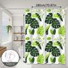 Fresh and Natural Style Turtle Leaf Bathroom Partition Curtain, Bathroom Hanging Curtain, Dry and Wet Separation Curtain