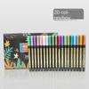 20Colors Metallic Markers Pens Medium Tip Paint Pens for Black Paper Card Making Easter Egg Rock Painting Scrapbook Crafts