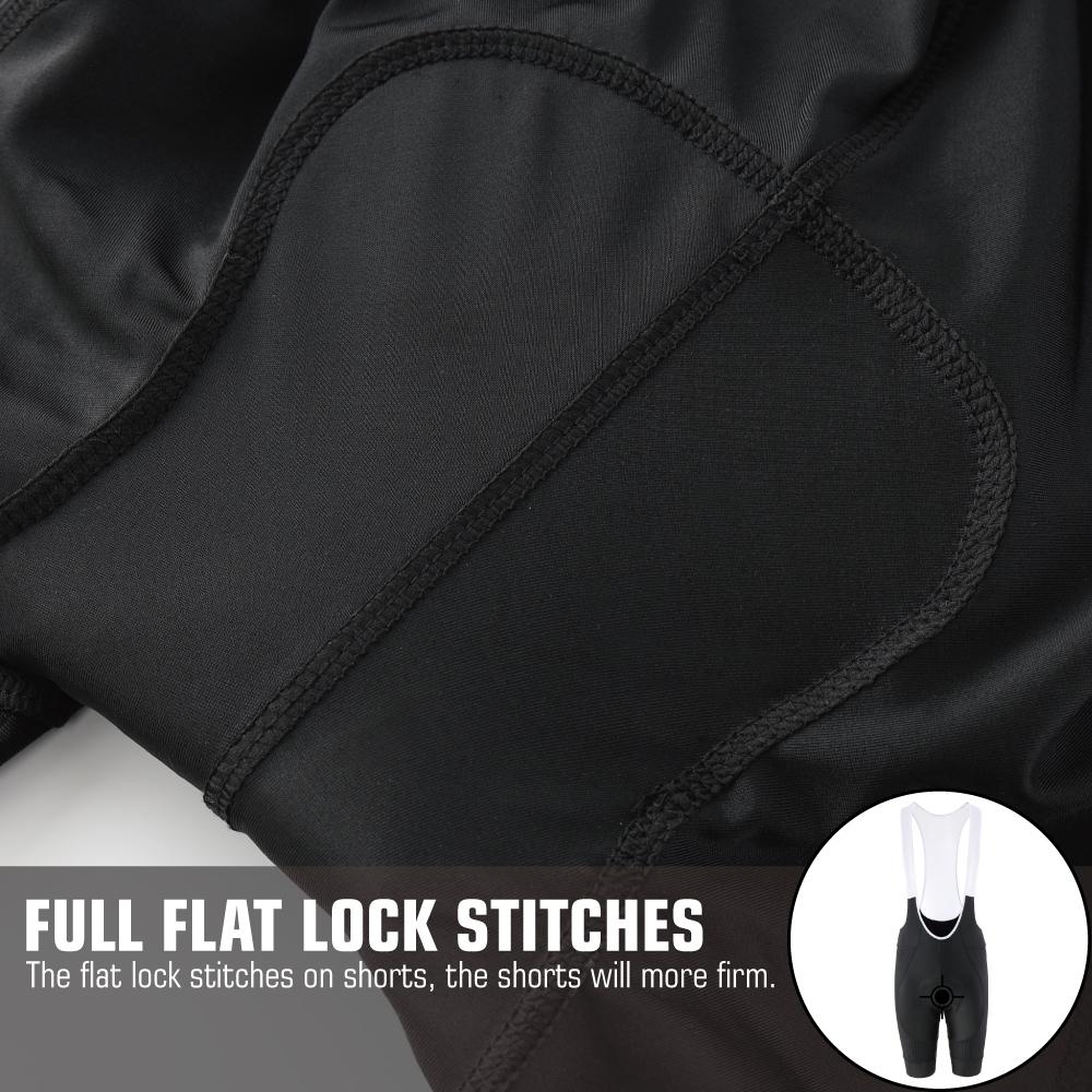 KEMALOCE Road Blank Black Cycling Shorts Shockproof 5D Gel Pad Men MTB Lycra Tights Knicker