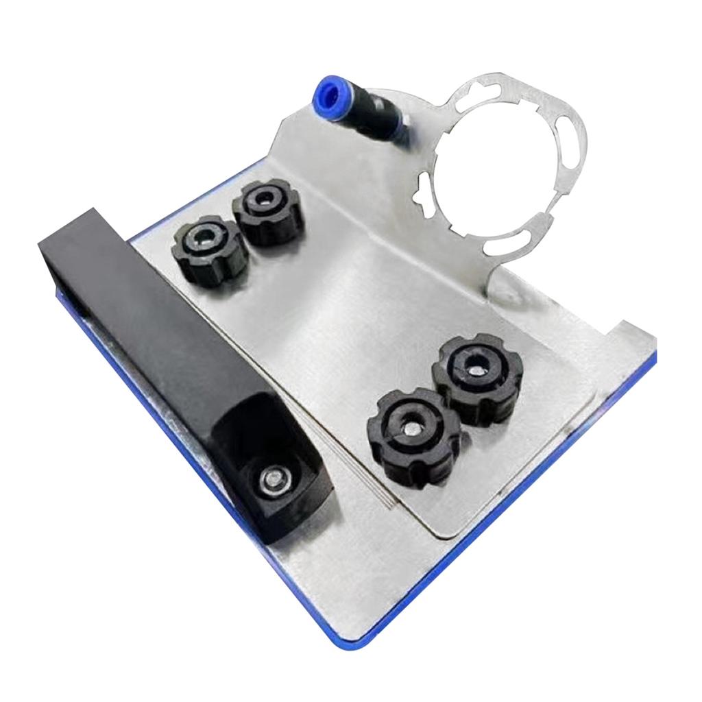 Nerezová ocel 45° Rohový cihelný zkosení Ruční kovový držák Pro přesné ořezávání Řezání dlaždic Stojan pro úhlovou brusku