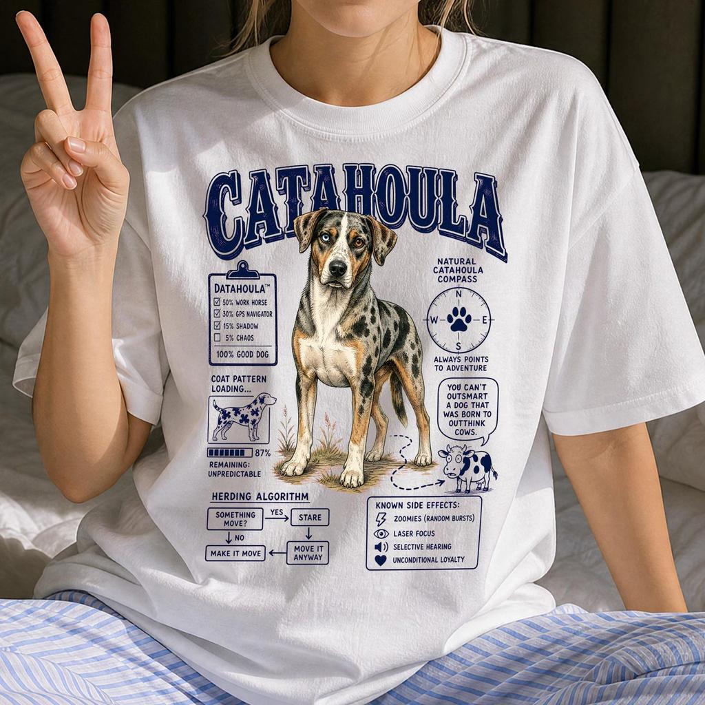 Funny Catahoula Shirt - Retro Dog Breeds Gift - Sarcastic Catahoula Clothing