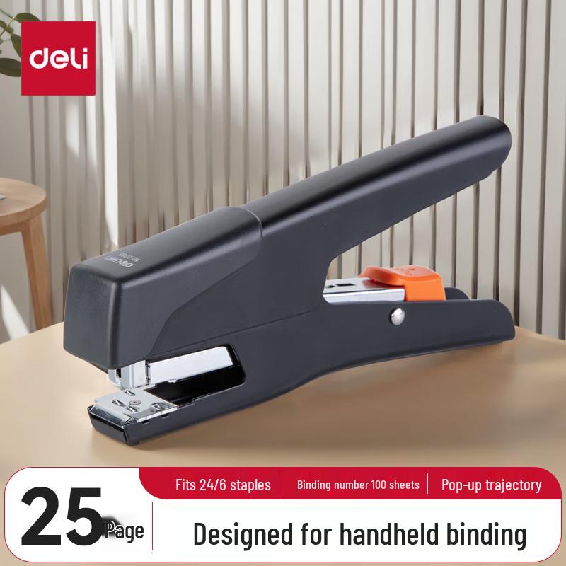 Deli Ergonomic Handheld Metal Stapler