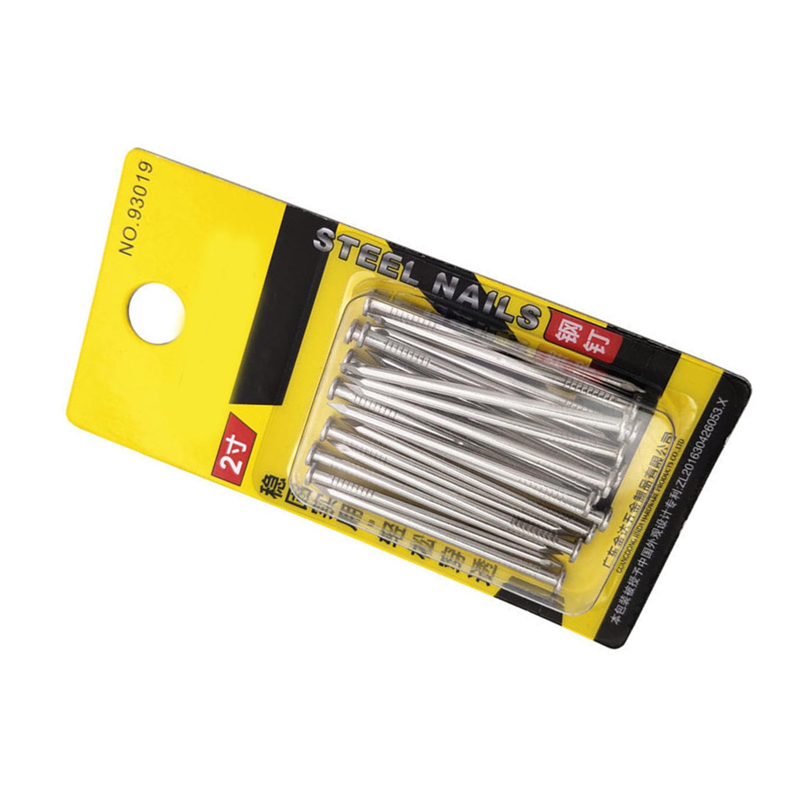 

Гвозди для сборки мебели Стальные гвозди Набор для подвешивания картин и деревообработки Подходят для гипсокартона и сосны в 2 размерах 2