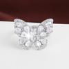 Exquisite Butterfly Zirconia Women's Ring in Pure Copper