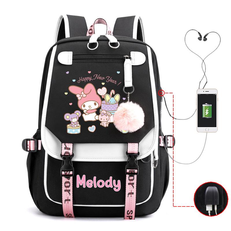 Cartoon Pink Rabbit Children'S School Bag Elementary School Girls Large Capacity Japanese Girls Backpack