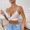 Summer Hot-selling New Spice Girls Sexy Lace Perspective Front Buckle Light and Thin Sex Bra Without Steel Ring Fish Bone