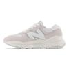 5740 Unisex Blanco Crudo Caña Baja Zapatillas de Maratón Retro Tela Cuero M5740SL1