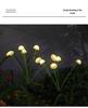 Pilzform Solar-LED-Lichterkette, Wasserdichte Outdoor-Campinglichter, Quallen-Design mit Windbetrieb
