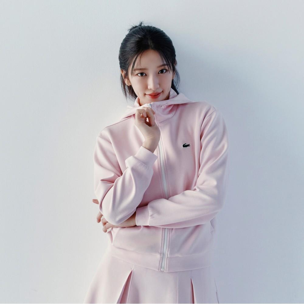 Lacoste Women's Light Jersey Setup Jacket SF797E-56GRZ4H