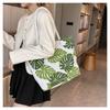 Fashion Printed Large Capacity Canvas Shoulder Women Korean Style Casual Crossbody Bag Thick Rope Handbag Beach Bag for Travel