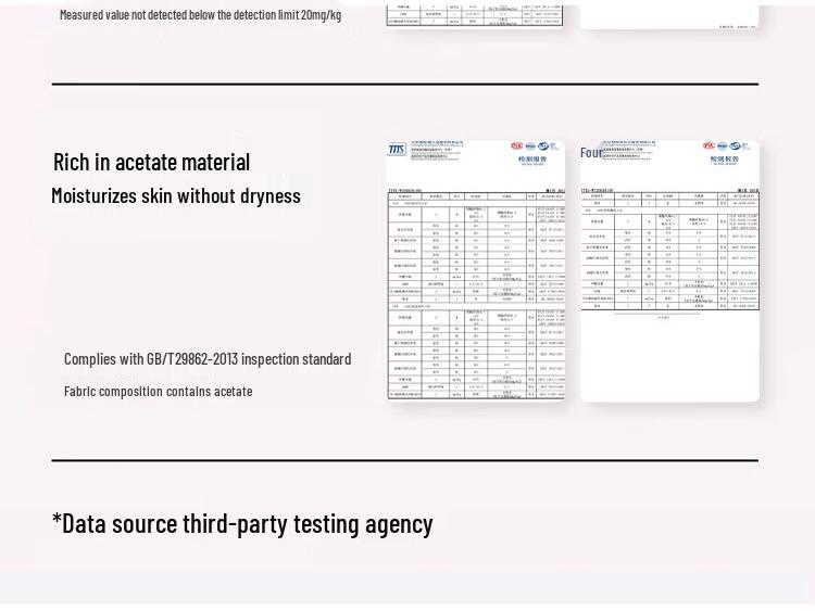 YierShuang 10A Antibakteriell Acetat Feuchtigkeitsspendend Ultradünn Milchseide Basisschicht Set