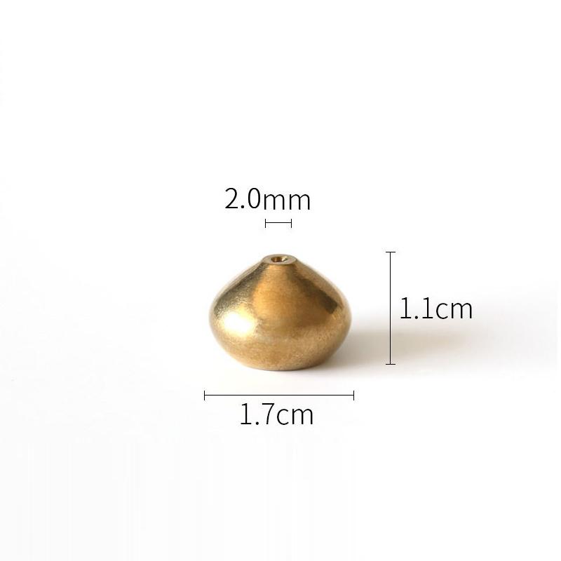 New 1PC Portable Incense Burner Multi Purpose Water Drop Shape Brass Incense Holder Home Office Teahouse Zen Buddhist Supplies