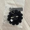 Takashi Murakami Kaikai Kiki Flower Keychain Black Plush Charm Authentic