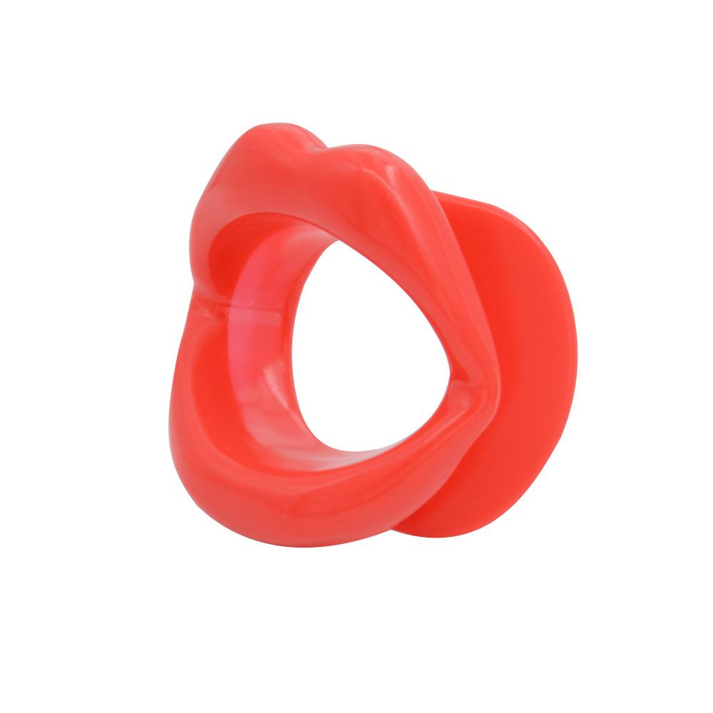 Silicone Lip O-Ring Opening Gag Oral Sex Fetish BDSM Restraint Mouth Ball Plug Forced Mouth Opener Sex Props Lovers Sex