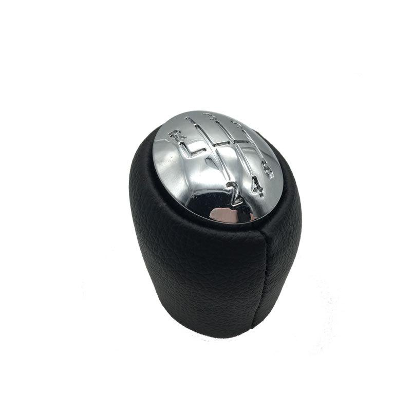 

6 Gear Car Shift Gear Knob With Leather Chrome Caps For Renault Laguna II 2 mk2 2001 2002 2003 2004 2005 2006 2007
