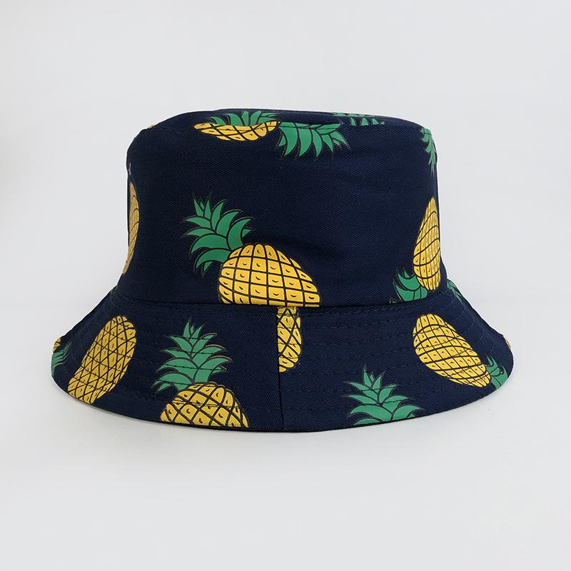 European and American new tropical printed fruit pattern bucket hat women's summer outdoor sports sun hat casual basin hat