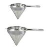 China Cap Strainer Fine Mesh Cone Separator Cooking Filter Basket for Sauce Jelly Tea Utensil Stainless Steel Long Handle