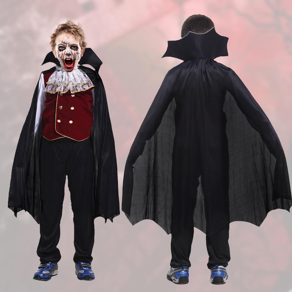 Angenster Halloween Costume Set for Set of Vampire Popular and Perfect for and Available In 3 Sizes Boys, 6-Piece Costumes, Funny, Christmas, Events,