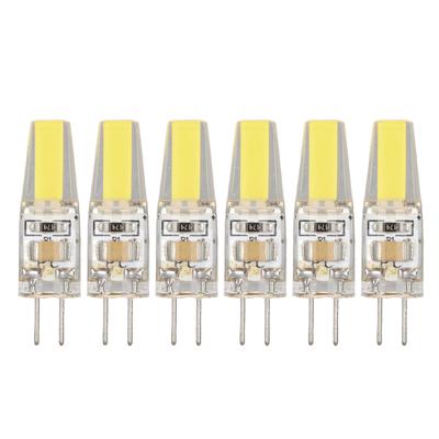 6 Pcs 6W 500LM G4 Bulb LED COB Silica Gel Energy Saving Lamp Bulb for Ceiling Lamp Wall Lamp Table