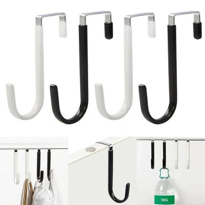 1Pcs Organizador Pendurado Sobre Os Ganchos Da Porta De Borracha Evita Arranhões Suporte De Armazenamento De Roupas