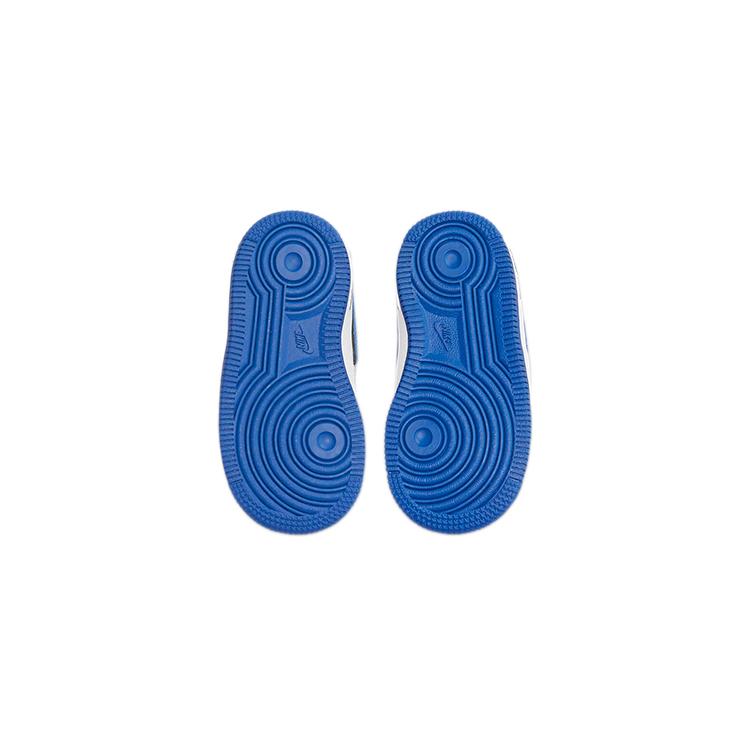 New Nike Air Force 1 LV8 Anti-Slip And Wear-Resistant Lightweight Low-Top Skateboard Shoes White Blue Infant And Toddler DO3808-100