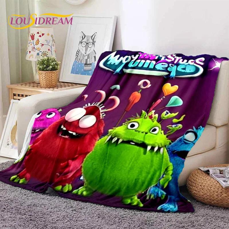 Game My Singing Monsters Cartoon Soft Blankets,Keep Warm Throw Blanket Comfortable Blanket for Picnic Beds Sofa Home Bedroom Kid