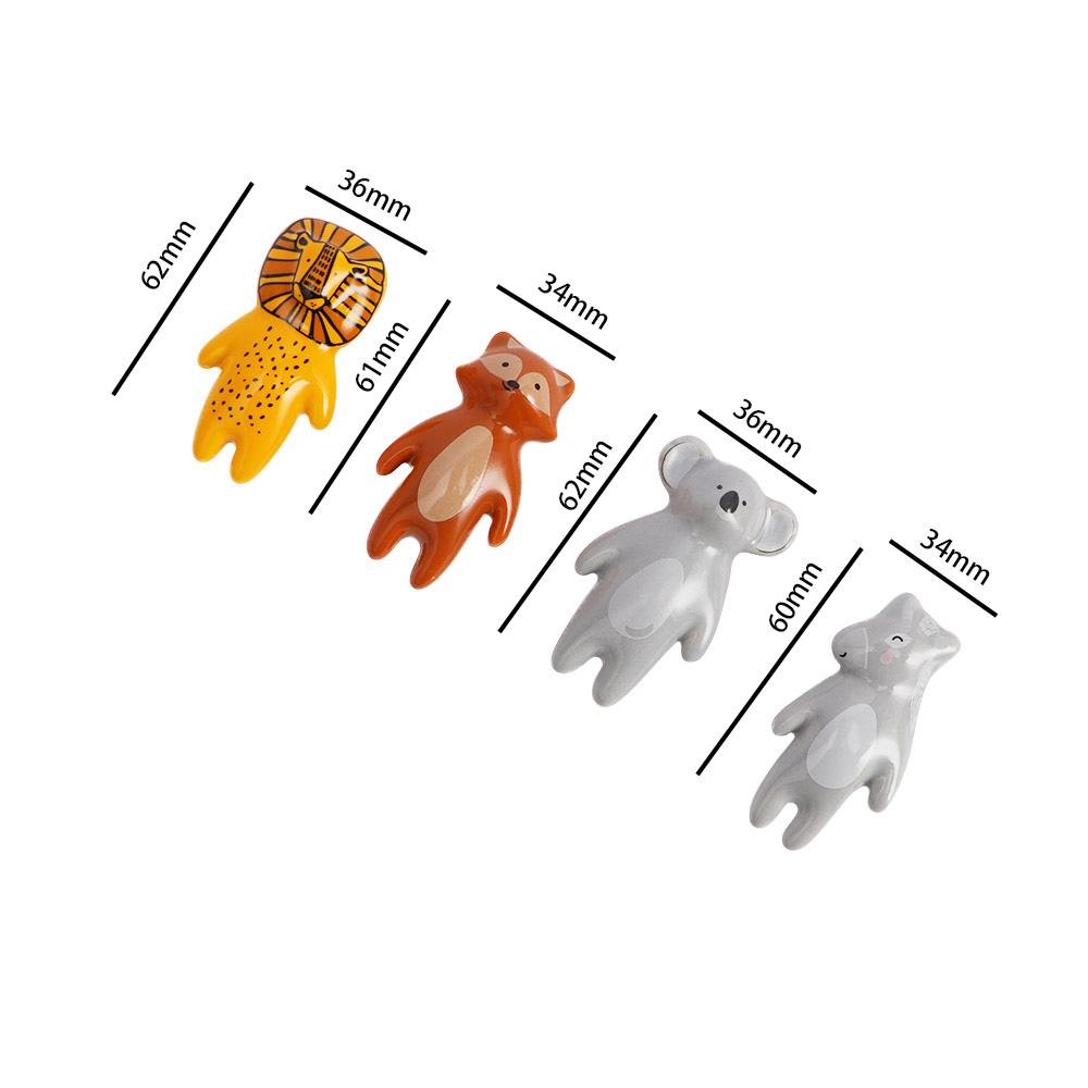 Cartoon Wall Hooks Children's Room Panda Door Knobs Drawer Pulls Cabinet Handles Furniture Hardware