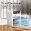 Portable Dormitory Spray Cooler with Humidification Electric Fan Desktop Mobile Air Cooler for Small Household Air Conditioner