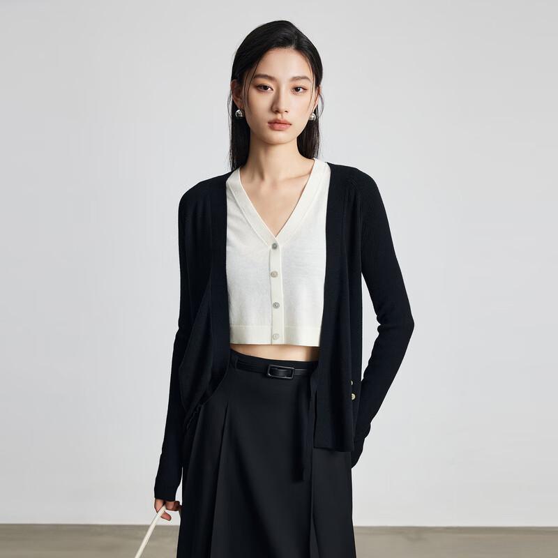 

Sancai Lamb Wool Knitted Cardigan Vest Two-Piece Set S 155/80A