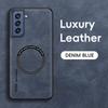 Magnetic Retro Leather Soft Case For Samsung Galaxy S21 FE S21FE Wireless Charging Phone Case Cover