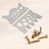 2 PCS Screw Thread Pitch Gauge Ruler Measuring Bolt Nut Metric Stainless Steel Caliper Metric Gauge Tool