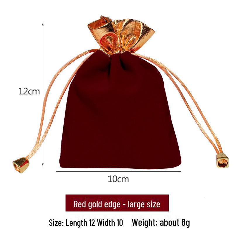 Velvet Drawstring Jewelry Bag: New Year's Lucky Charm Pouch
